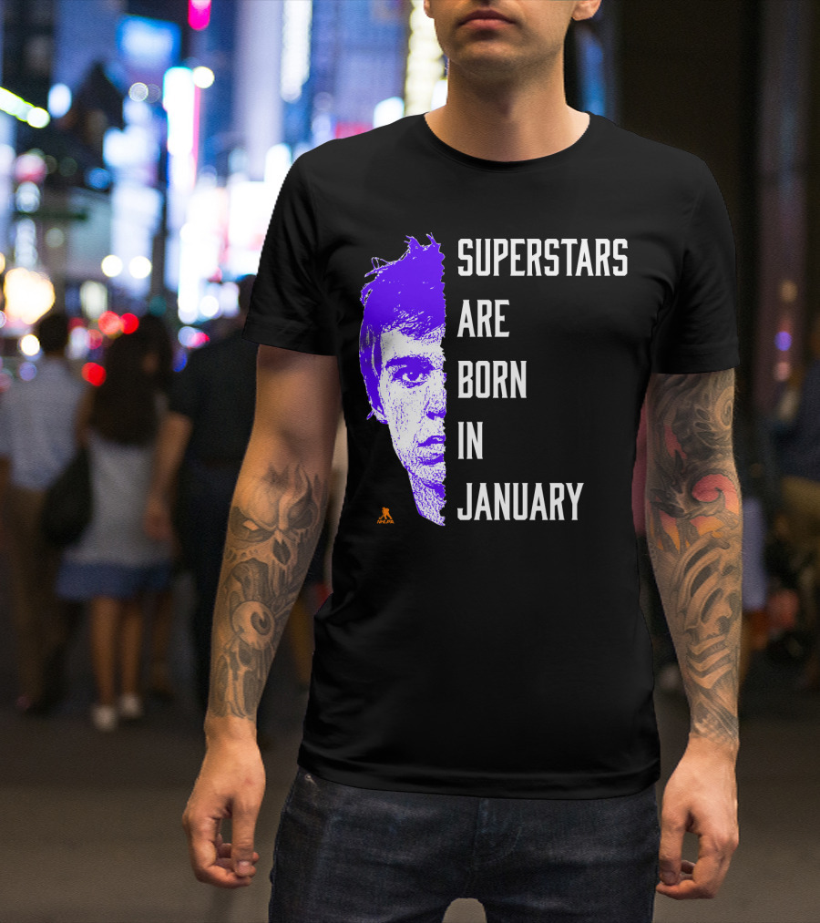 Connor McDavid Superstars Are Born In January NHL T-Shirt