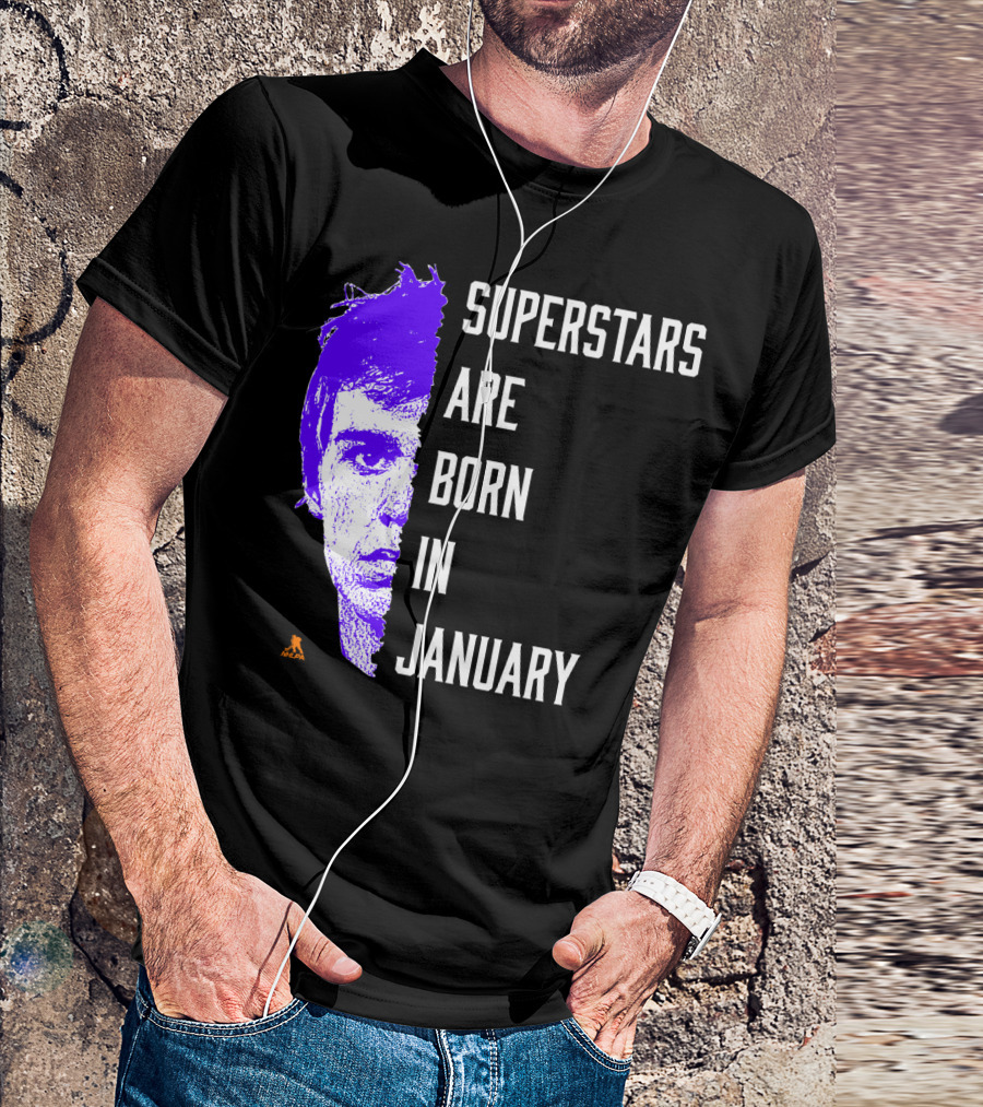 Connor McDavid Superstars Are Born In January NHL T-Shirt