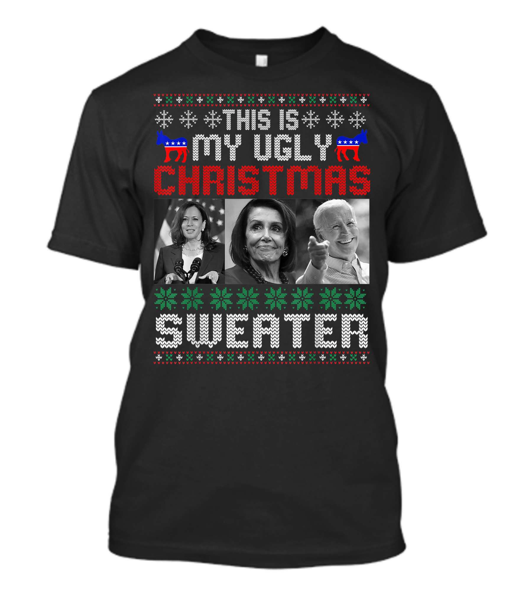 This Is My Ugly Christmas Sweater Anti-Biden Christmas Gifts T-Shirt
