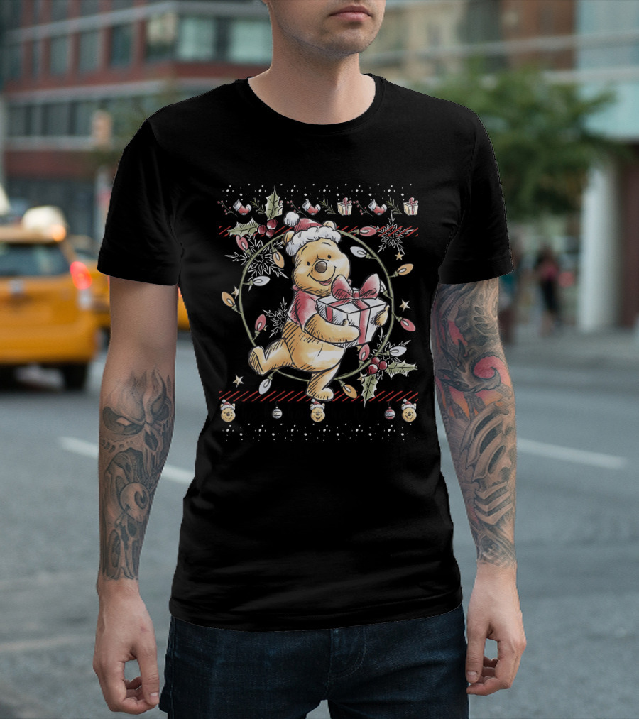 Disney Winnie The Pooh Christmas Ho Ho Ho T-Shirt