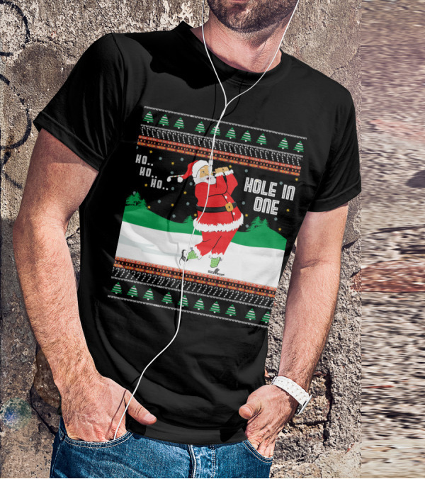 Ho Ho Ho Santa Hole In One Golf Jumper T-Shirt