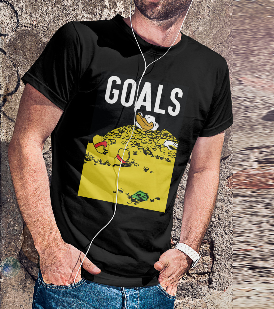 Disney Duck Tales Scrooge Goals Money Pile T-Shirt