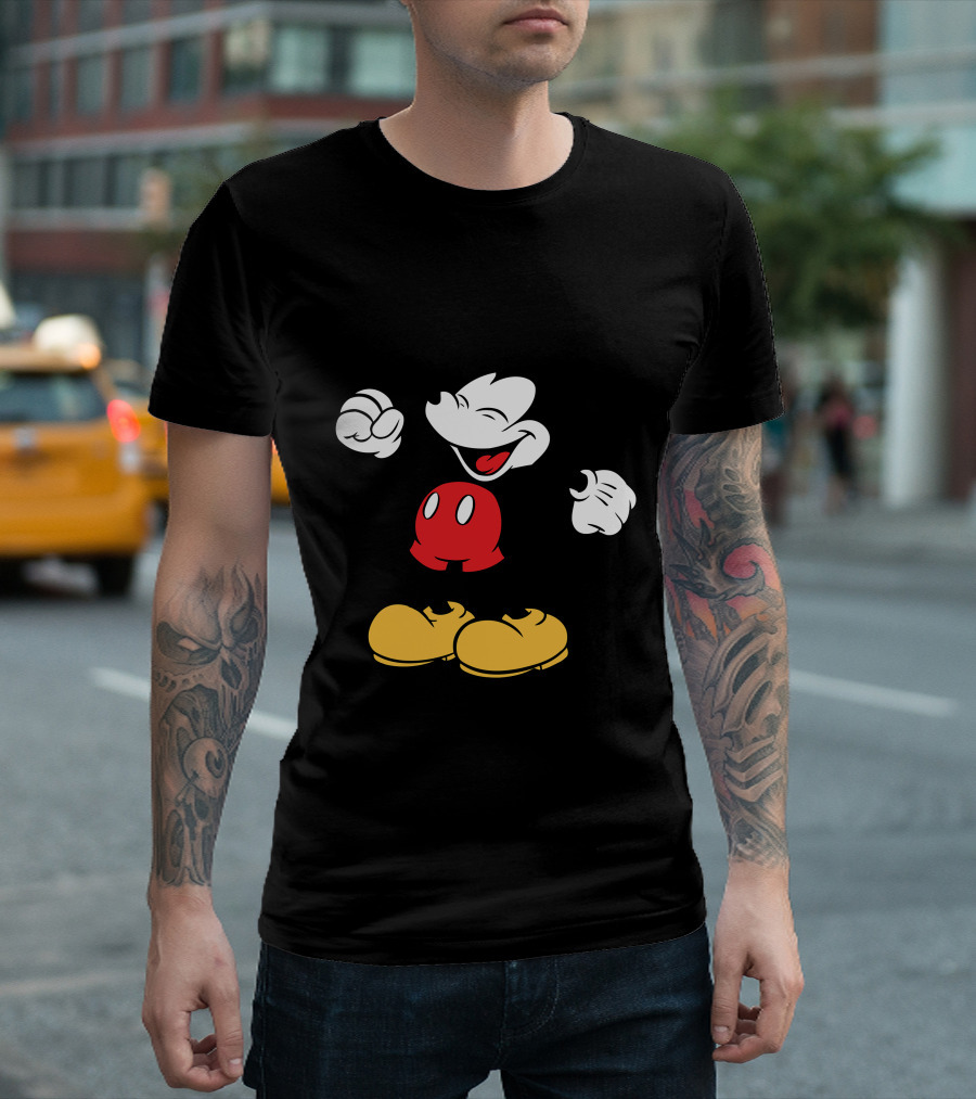 Mickey Mouse Classic Cheerful Disney Character T-Shirt