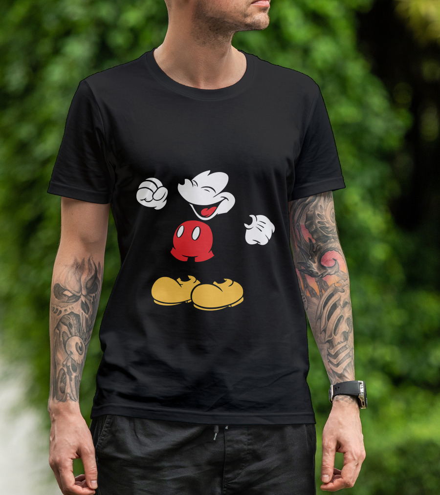Mickey Mouse Classic Cheerful Disney Character T-Shirt
