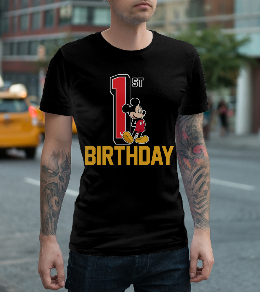 Disney Mickey Mouse 1st Birthday T-Shirt