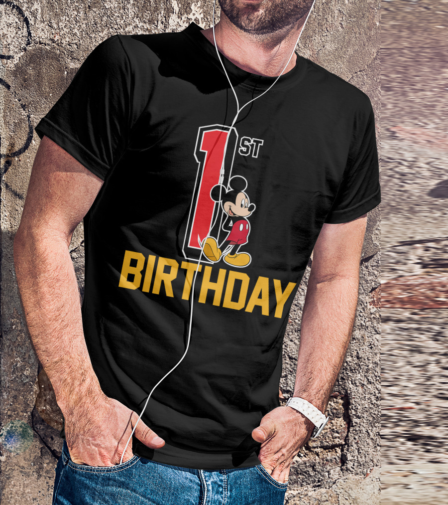 Disney Mickey Mouse 1st Birthday T-Shirt