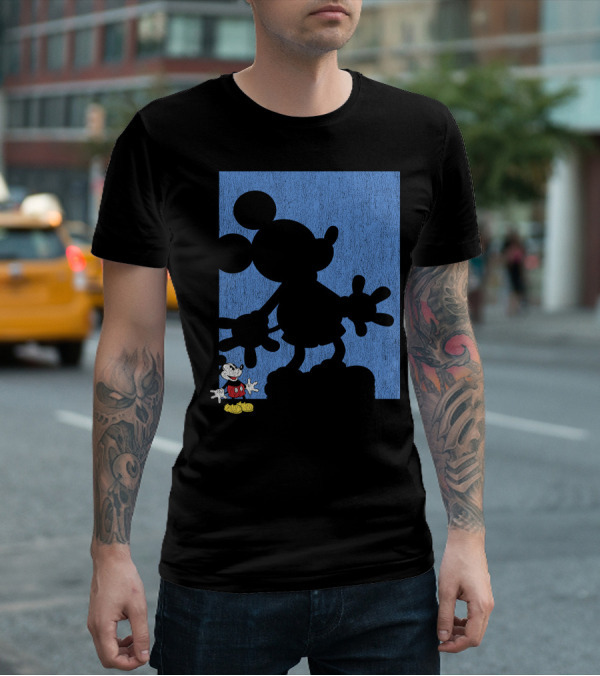 Disney Mickey Mouse Shadow Classic Iconic Pose T-Shirt