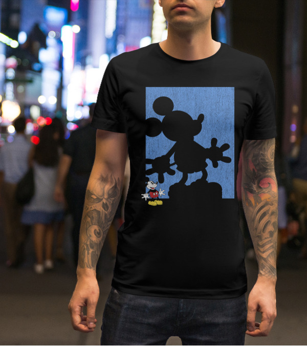 Disney Mickey Mouse Shadow Classic Iconic Pose T-Shirt
