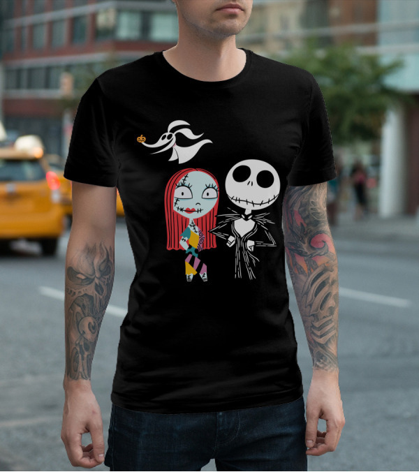 Disney Nightmare Before Xmas Jack Sally Zero T-Shirt