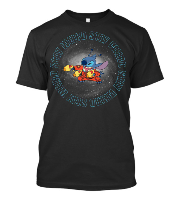 Disney Stitch Stay Weird Space Adventure T-Shirt