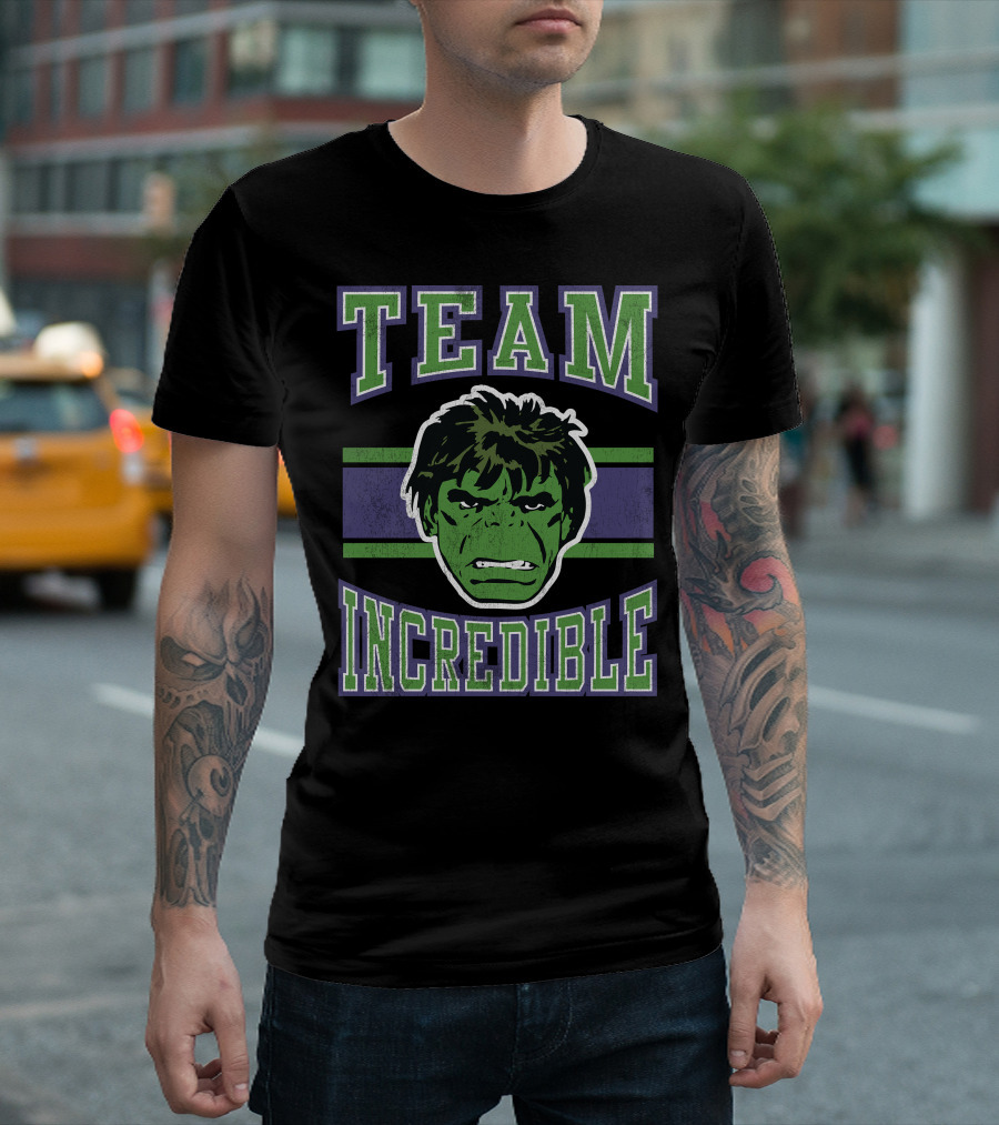 Marvel Classic Team Incredible Hulk Retro T-Shirt
