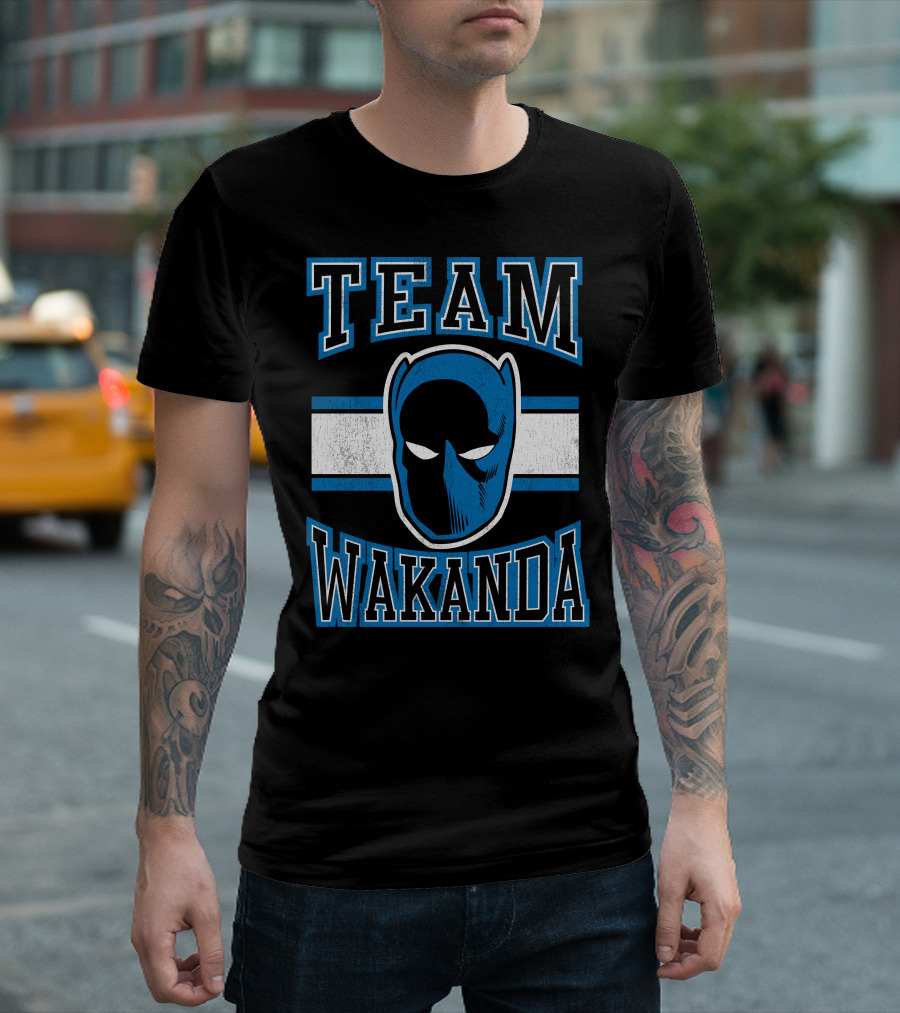 Team Wakanda Marvel Classic Black Panther T-Shirt