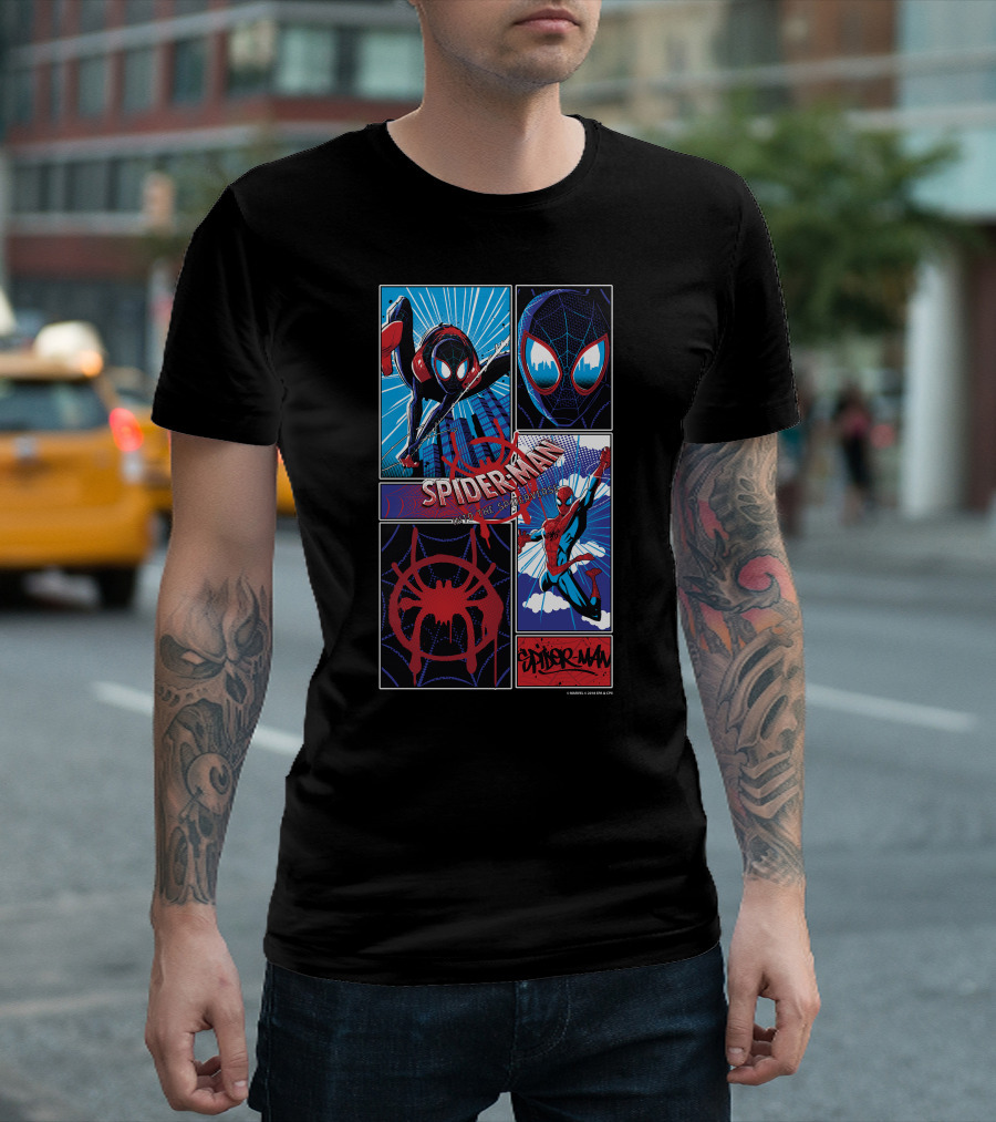 Marvel Spider-Man Spiderverse Miles Morales and Peter Parker T-Shirt