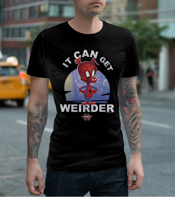 Marvel Spider-Man Into The Spider-Verse Spider-Ham It Can Get Weirder T-Shirt