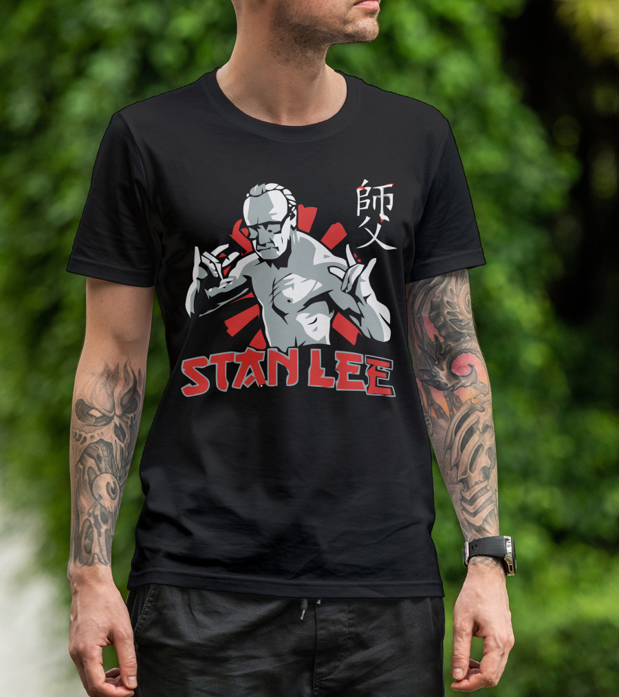 Stan Lee Martial Arts Master Bold Text Japan T-Shirt