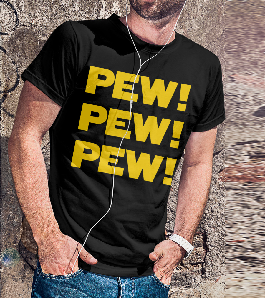 Star Nerd Geek Wars Space Pew Pew Pew Pew Pew Pew T-Shirt