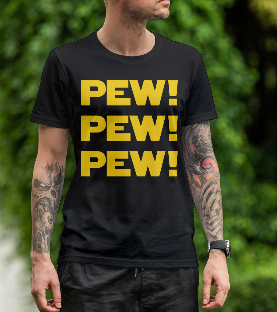 Star Nerd Geek Wars Space Pew Pew Pew Pew Pew Pew T-Shirt