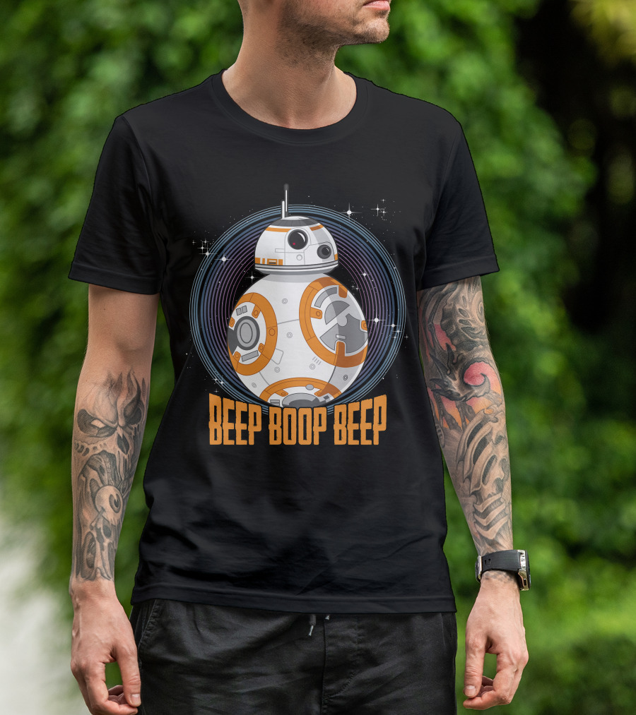 Star Wars BB-8 Beep Boop Beep Circle T-Shirt