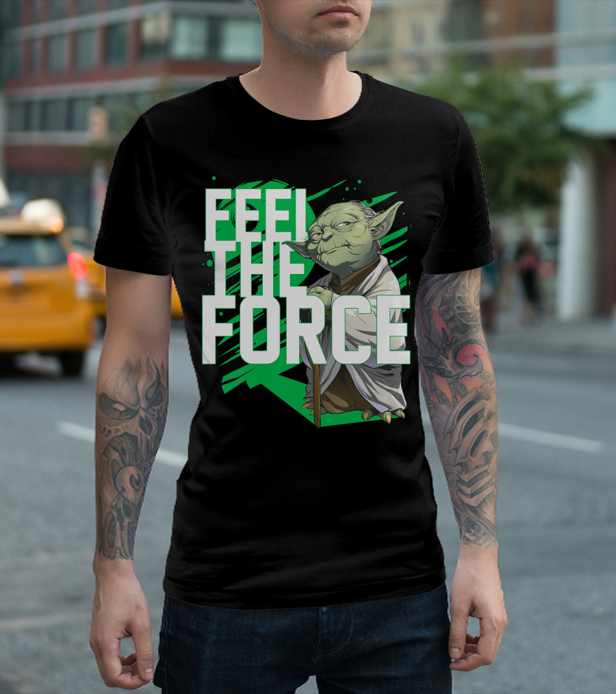 Star Wars Feel The Force Yoda Jedi Master T-Shirt