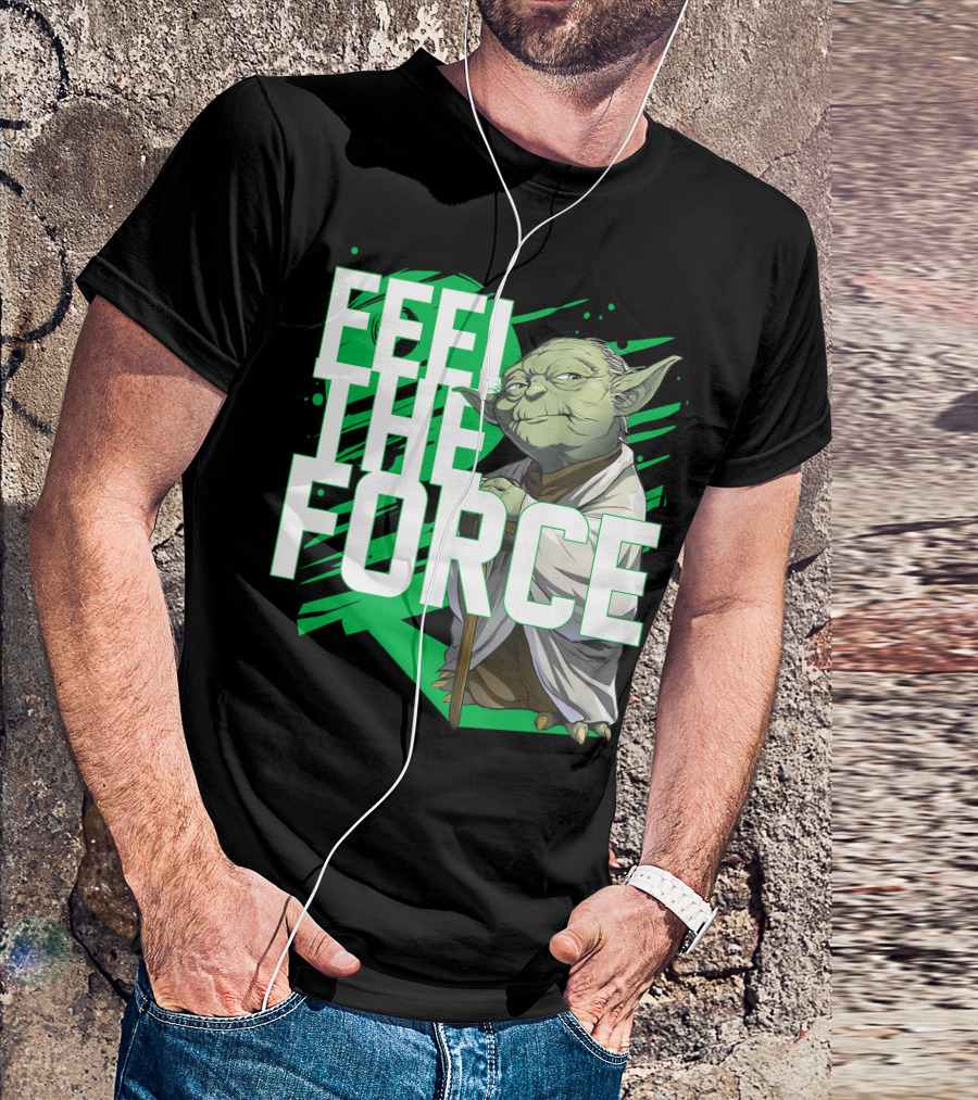 Star Wars Feel The Force Yoda Jedi Master T-Shirt