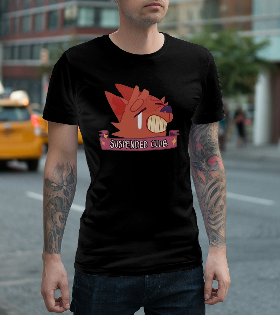 Suspended Club Fox Character T-Shirt