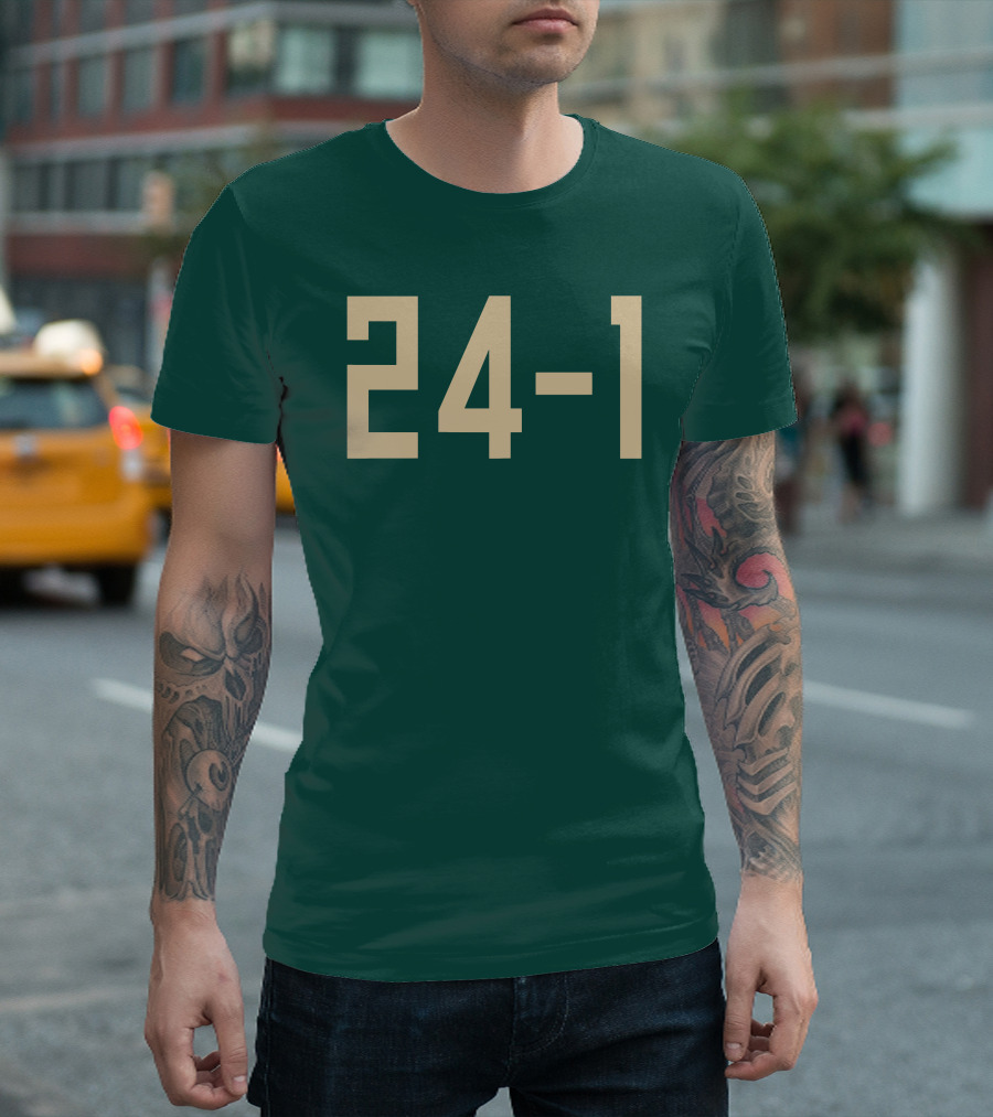 Bucks 24-1 Golden Numbers T-Shirt