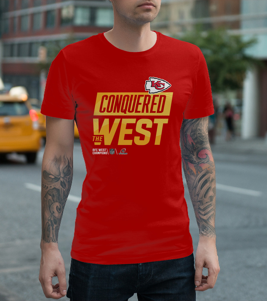 Kansas City Chiefs Conquered The West NFL Playoffs T-Shirt