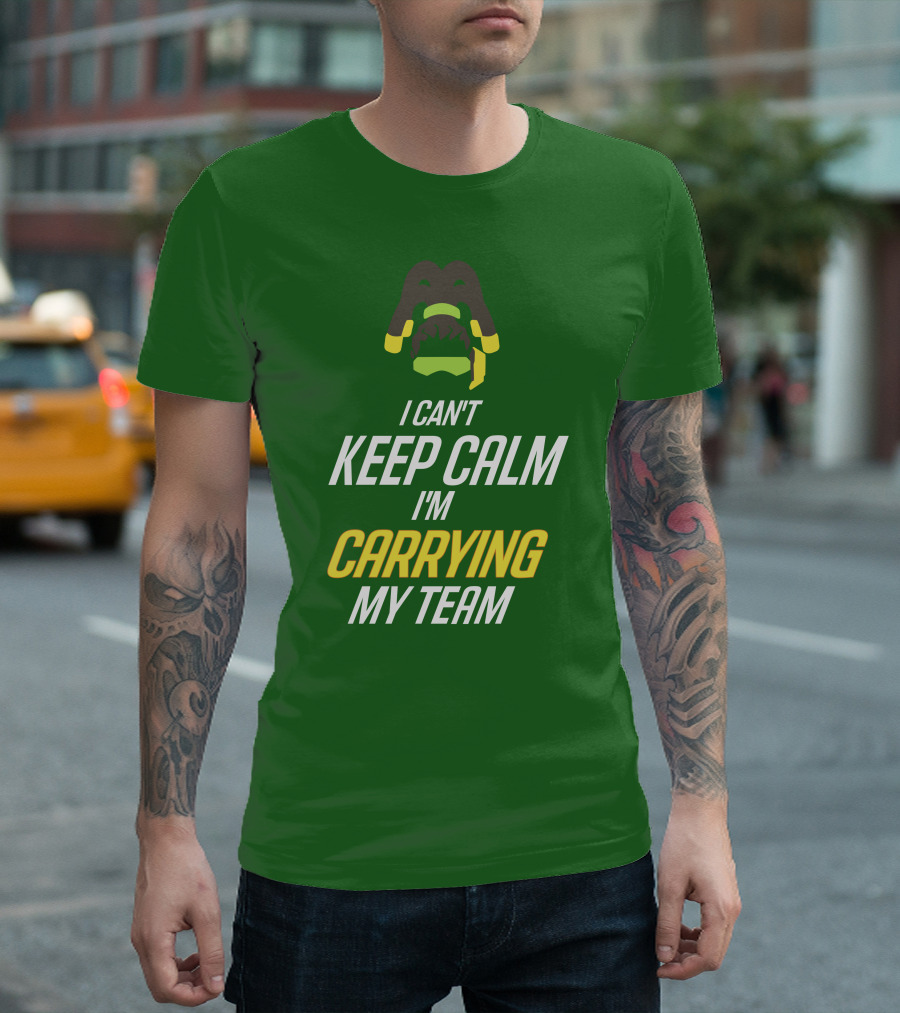 I Can't Keep Calm I'm Carrying My Team Gaming Headset Avatar T-Shirt