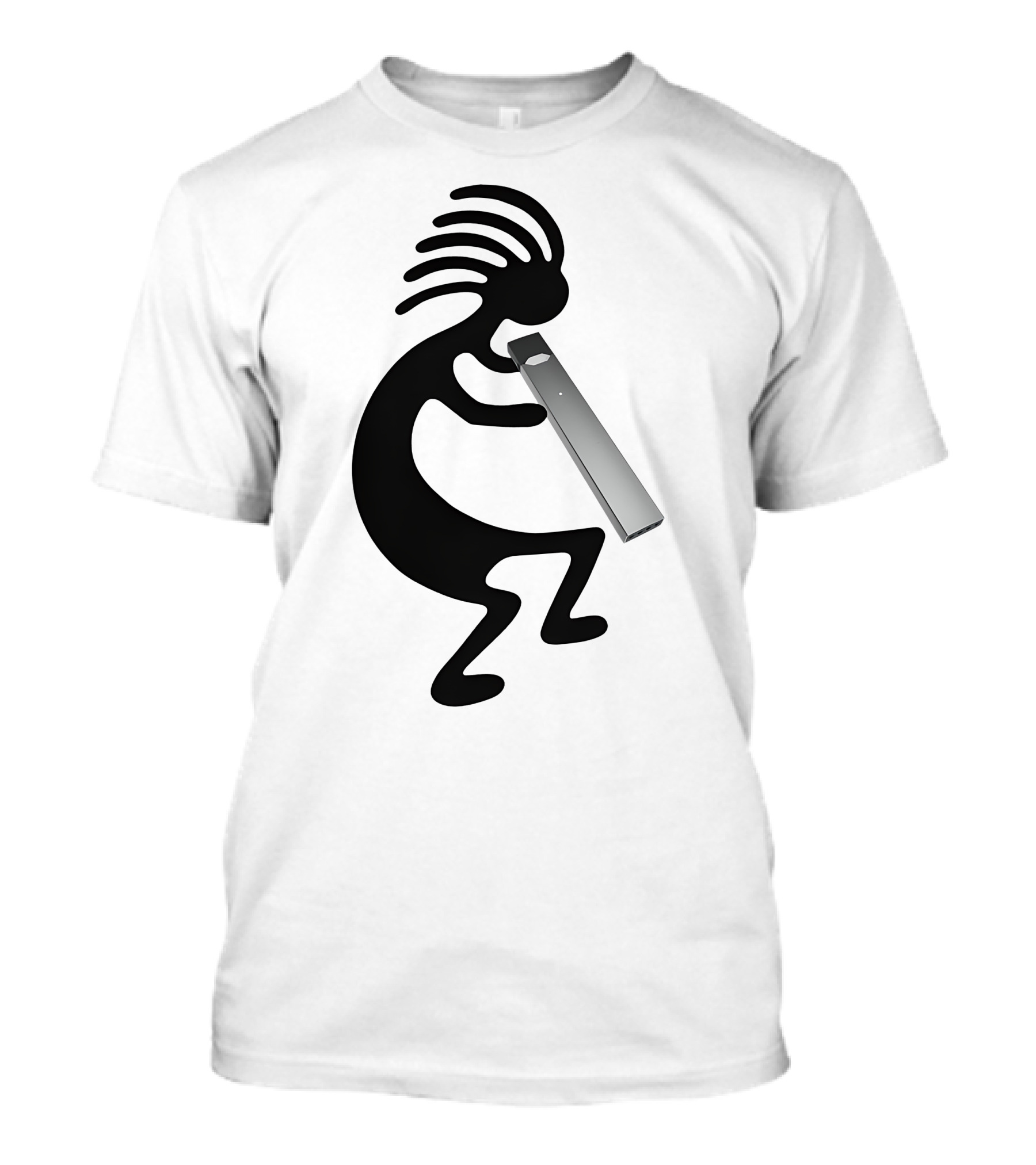 Kokopelli Vaping Man With Modern Device T-Shirt