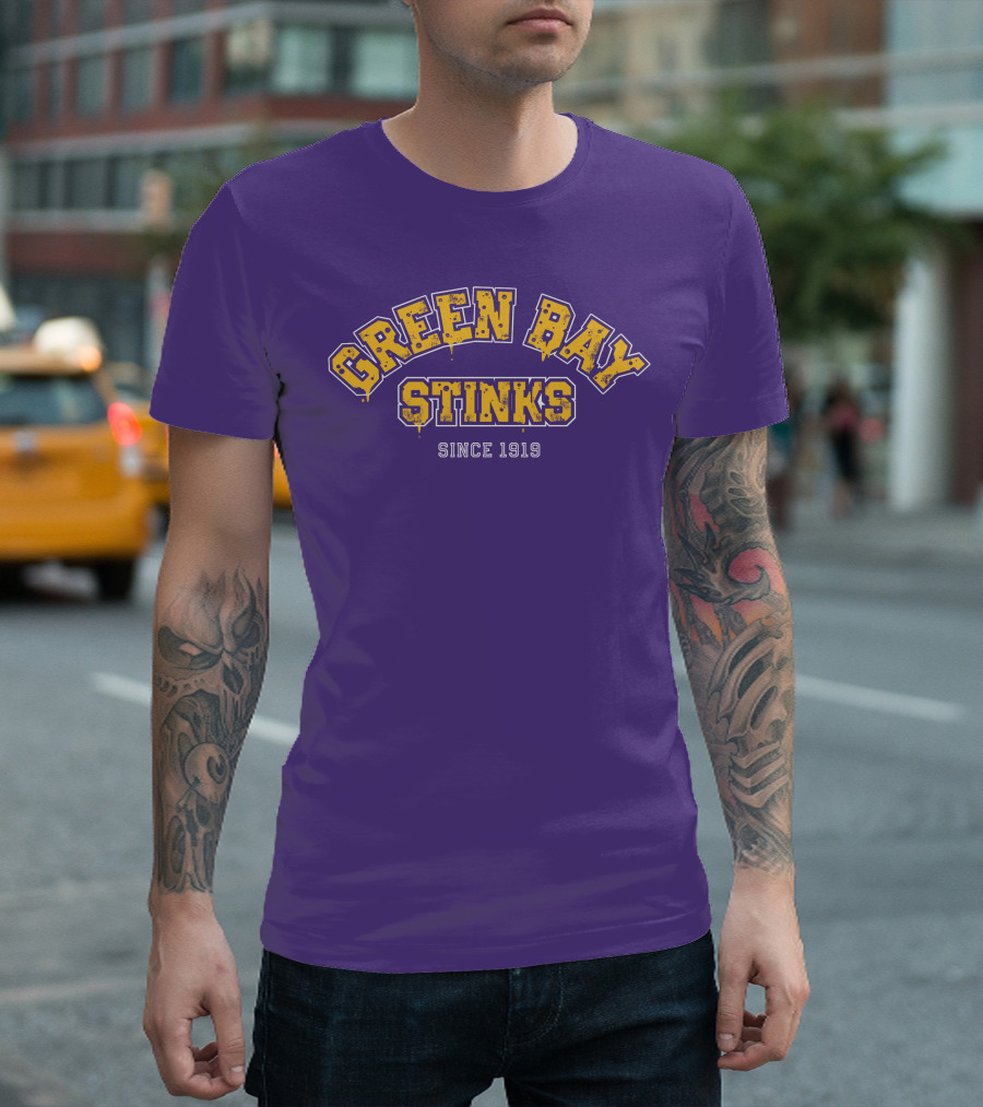 Sotastick Merch Green Bay Stinks John Randle Since 1919 T-Shirt