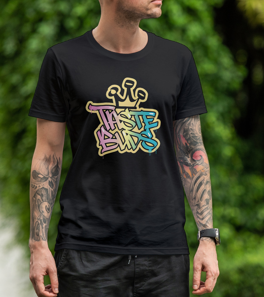 Taste Buds Graffiti Crown Colors T-Shirt