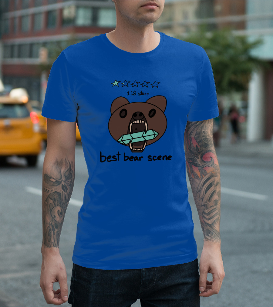 1.16 Stars Best Bear Scene Crystal Bonfire Merch T-Shirt