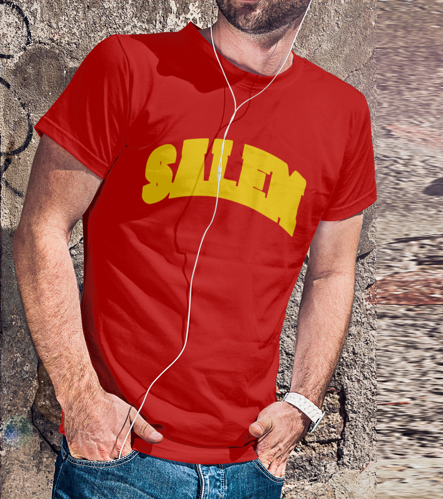 Salem Bold Yellow Arch On Red T-Shirt