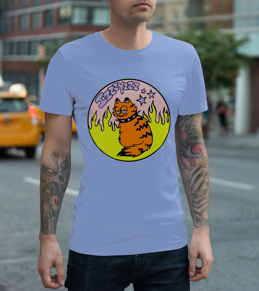 Izzzyzzz Crowdmade Merch Garfield Flame Stars T-Shirt