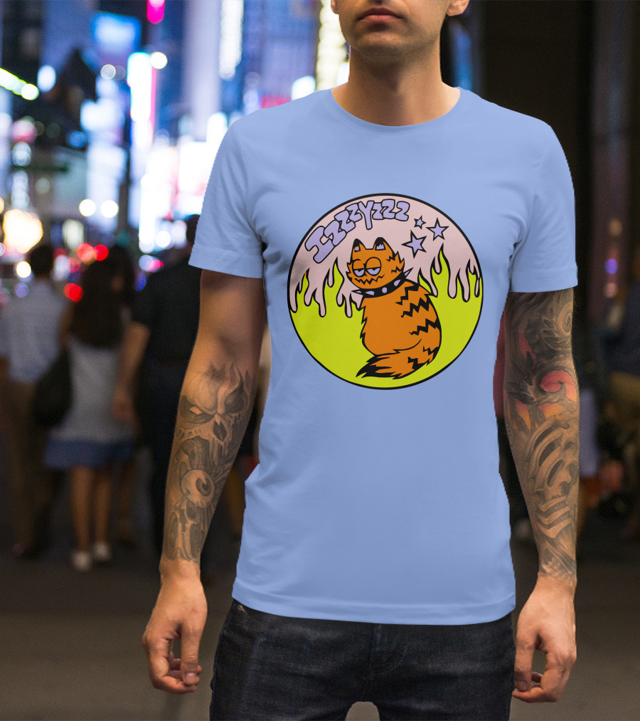 Izzzyzzz Crowdmade Merch Garfield Flame Stars T-Shirt