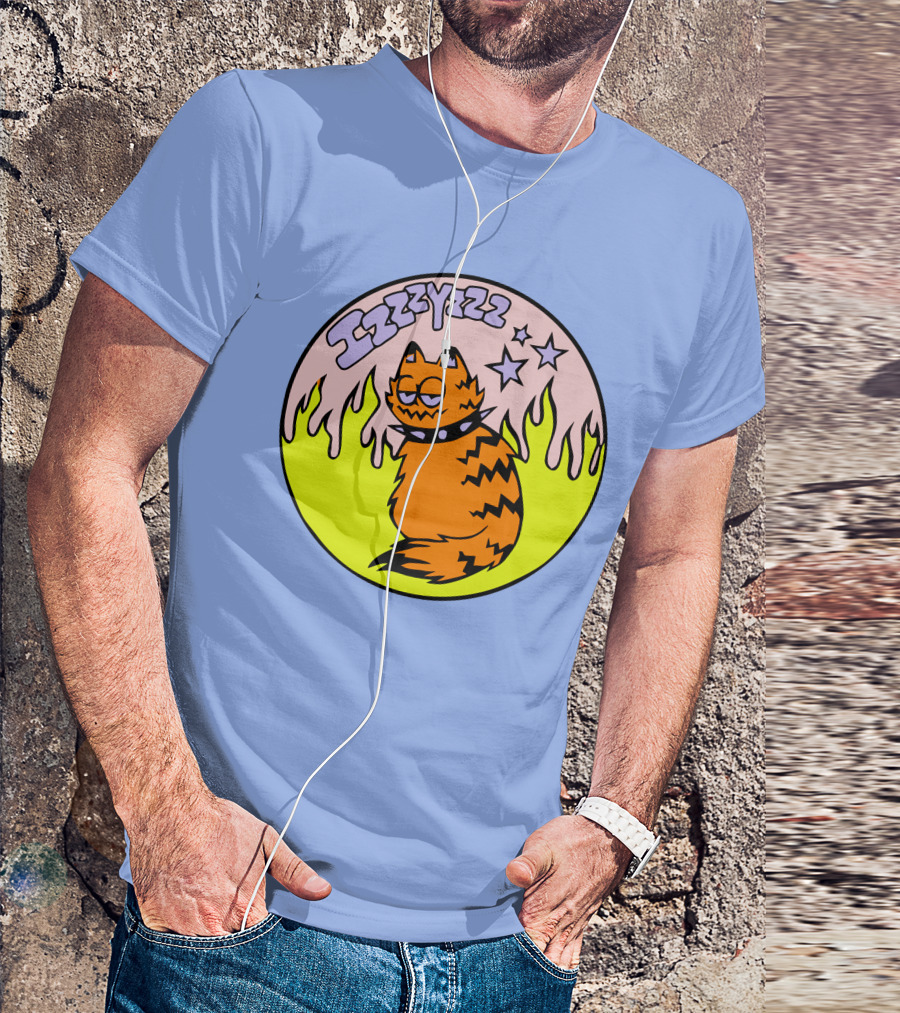 Izzzyzzz Crowdmade Merch Garfield Flame Stars T-Shirt