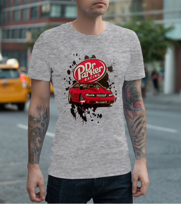 Dr Parker Racing Cleetus McFarland Merch Red Car T-Shirt