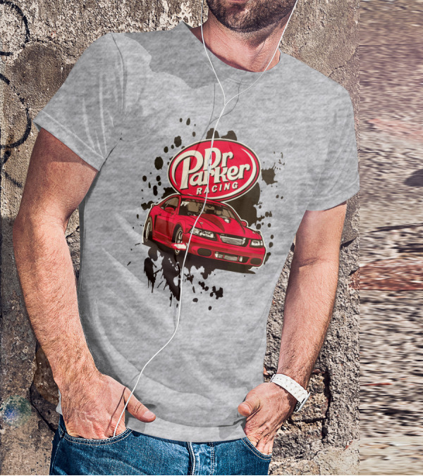 Dr Parker Racing Cleetus McFarland Merch Red Car T-Shirt