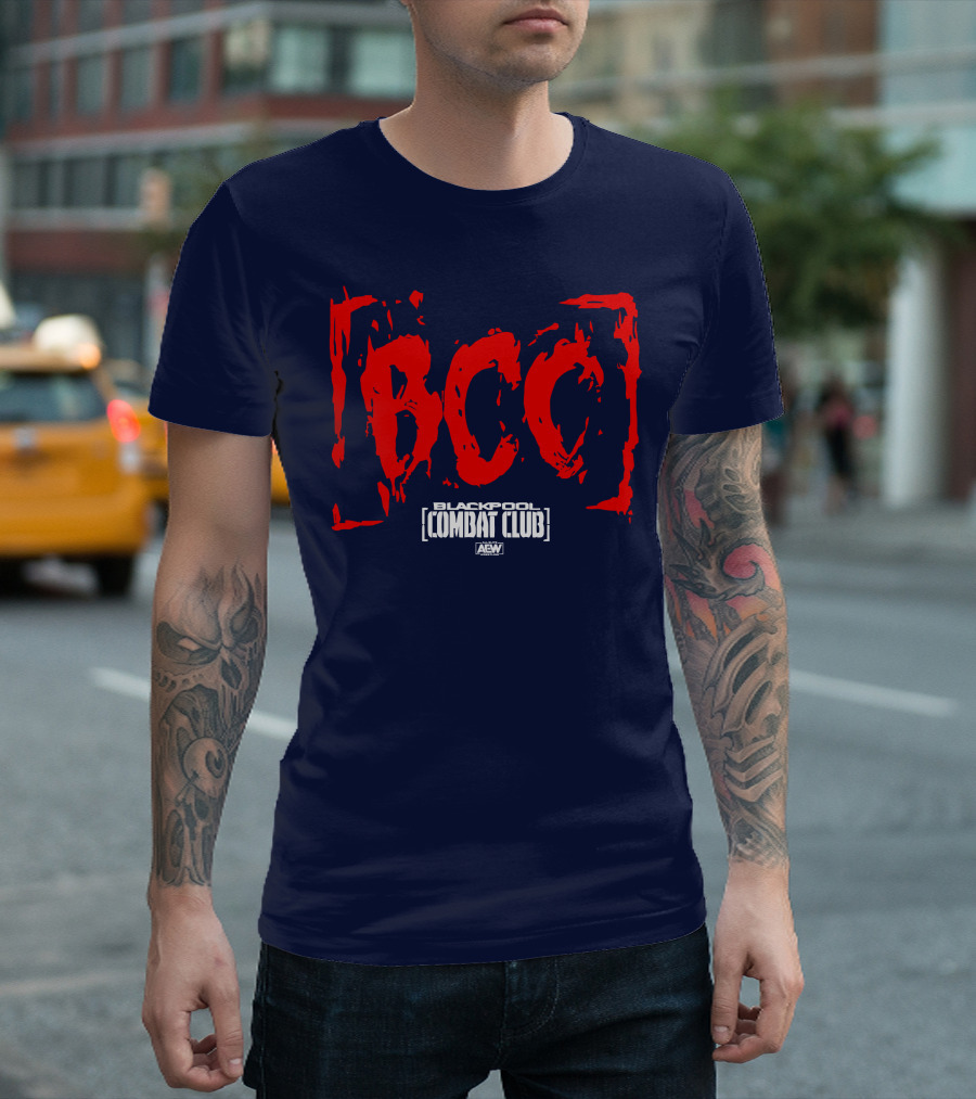 AEW Shop Blackpool Combat Club BCC All Elite Wrestling T-Shirt
