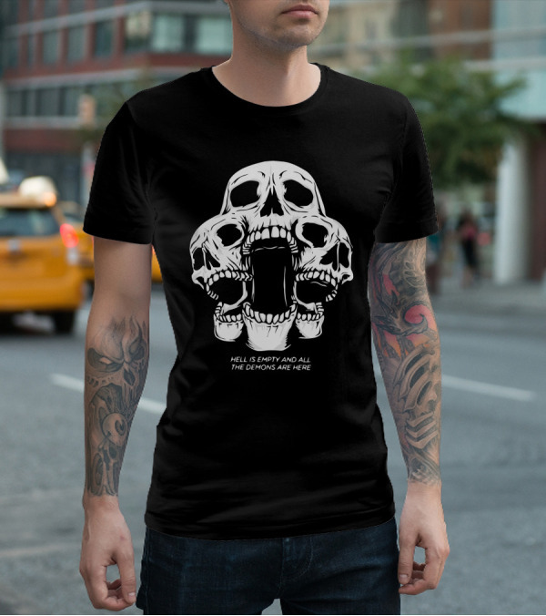 Kai Wachi Merch Skull Team Hell Is Empty And All The Demons Are Here T-Shirt