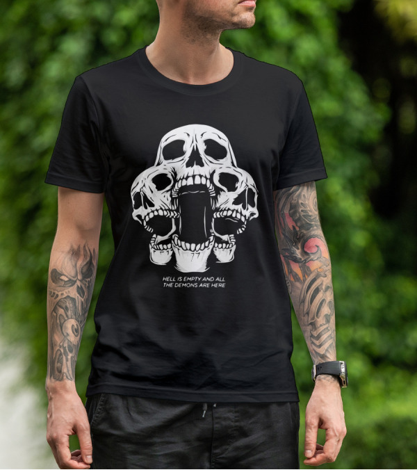 Kai Wachi Merch Skull Team Hell Is Empty And All The Demons Are Here T-Shirt