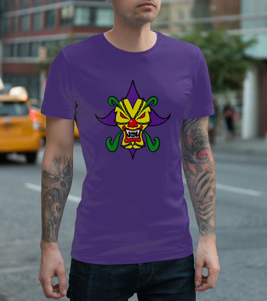 Psychopathic Merch Missing Link Found Joker's Card Mask Face Psychopathic Records Juggalo Merchandise T-Shirt