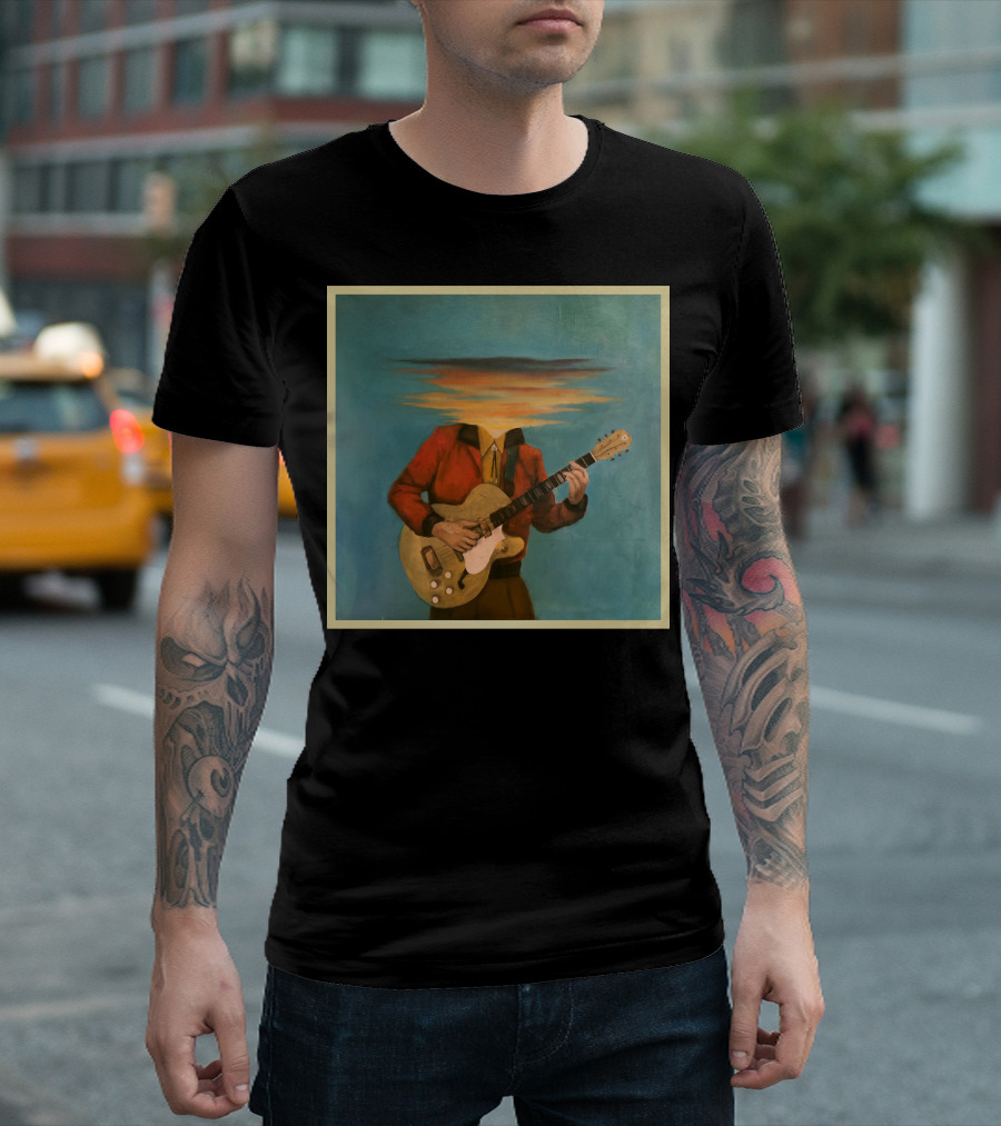 Lord Huron Long Lost Guitarist Surreal Sky Head T-Shirt