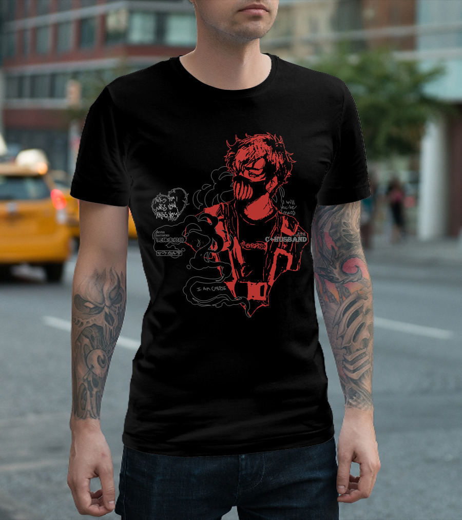 Corpse Husband I Am Corpse Miss You Will Under Ghost T-Shirt