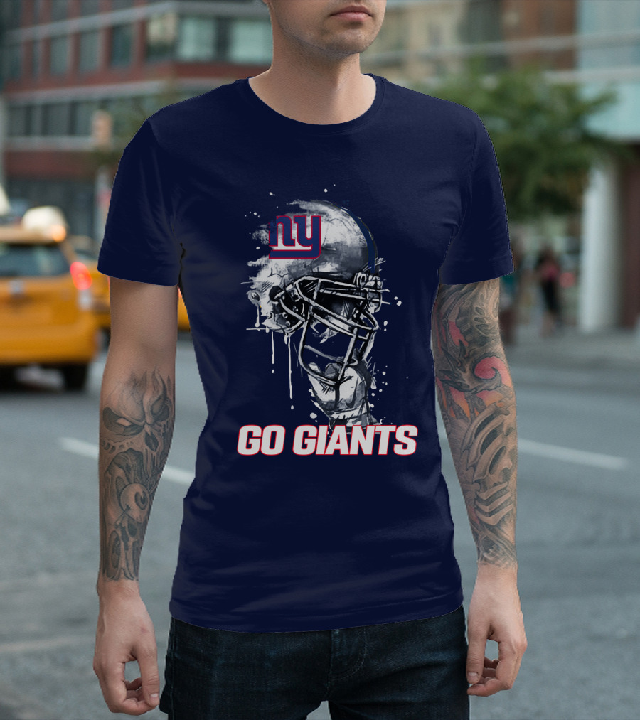 Ny Giants Football Helmet Go Giants T-Shirt