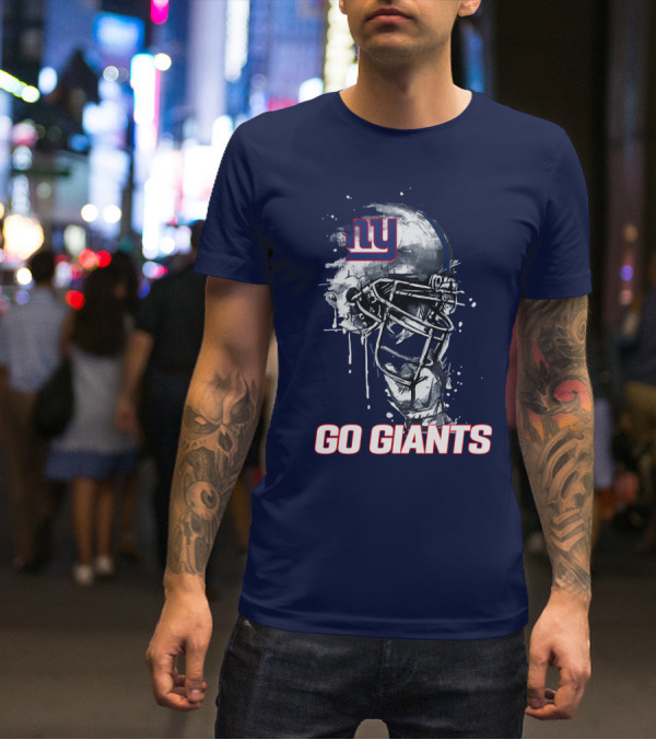 Ny Giants Football Helmet Go Giants T-Shirt