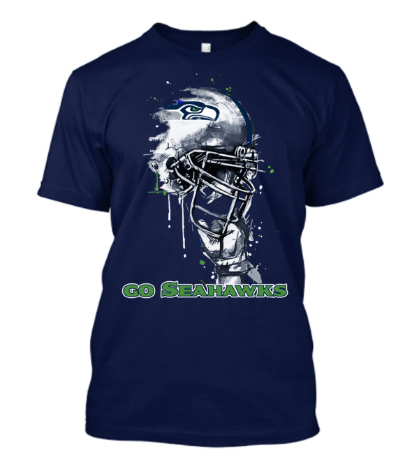 Go Seahawks Seahawks Helmet T-Shirt