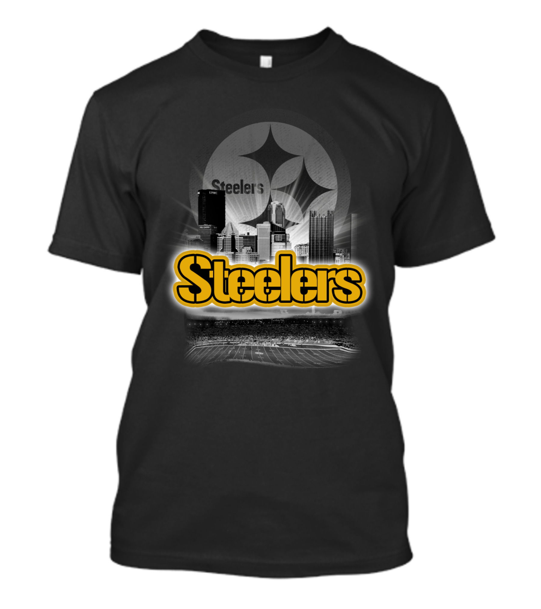 Steelers Pittsburgh Skyline Nfl Football T-Shirt