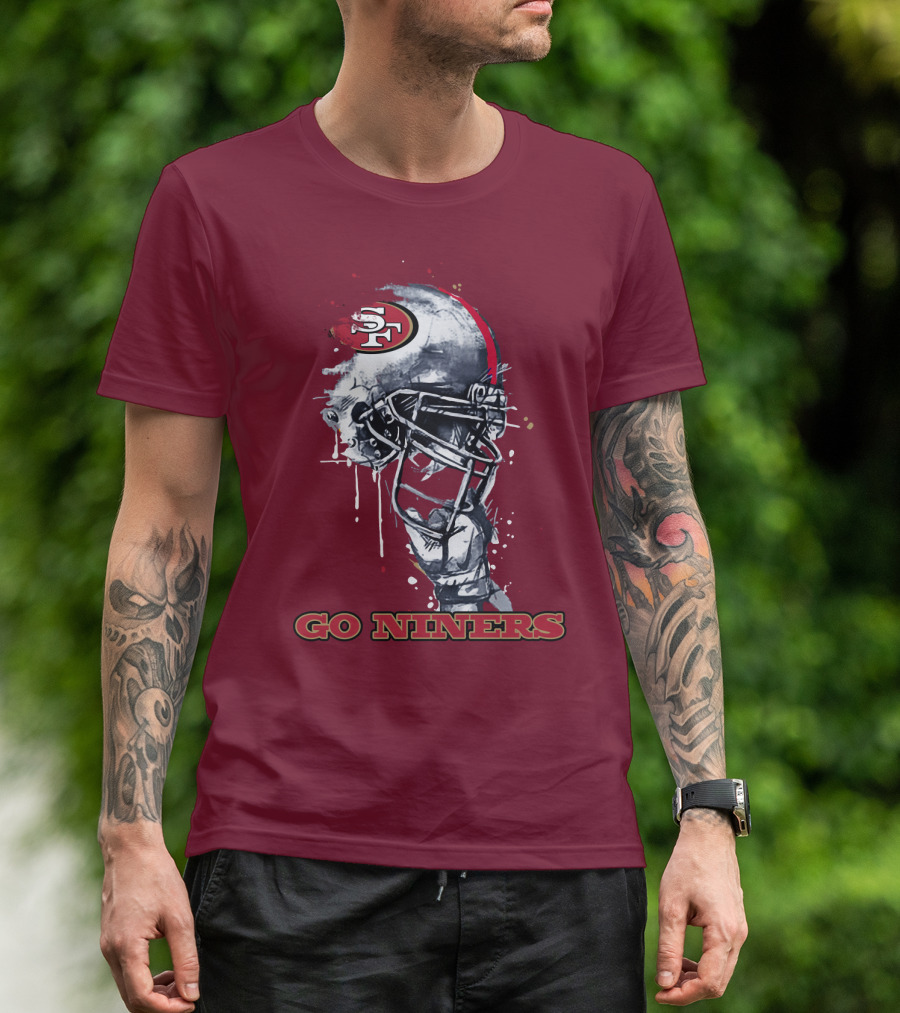 Go Niners Sf Football Helmet T-Shirt