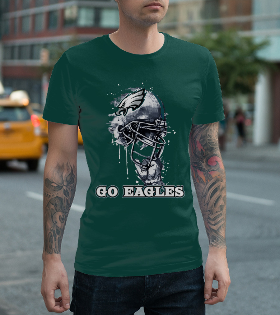 Philadelphia Eagles Helmet Go Eagles T-Shirt